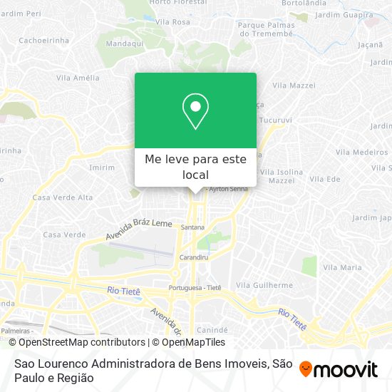 Sao Lourenco Administradora de Bens Imoveis mapa