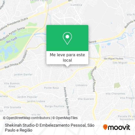 Shekinah Studio-D Embelezamento Pessoal mapa