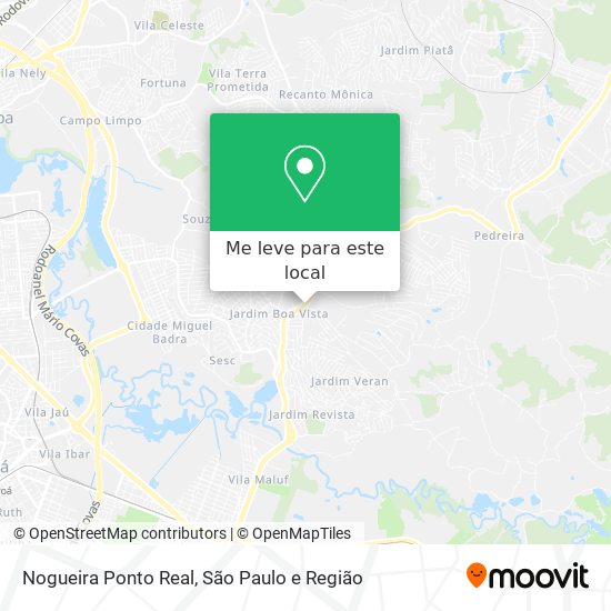 Nogueira Ponto Real mapa