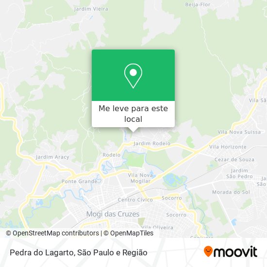 Pedra do Lagarto mapa