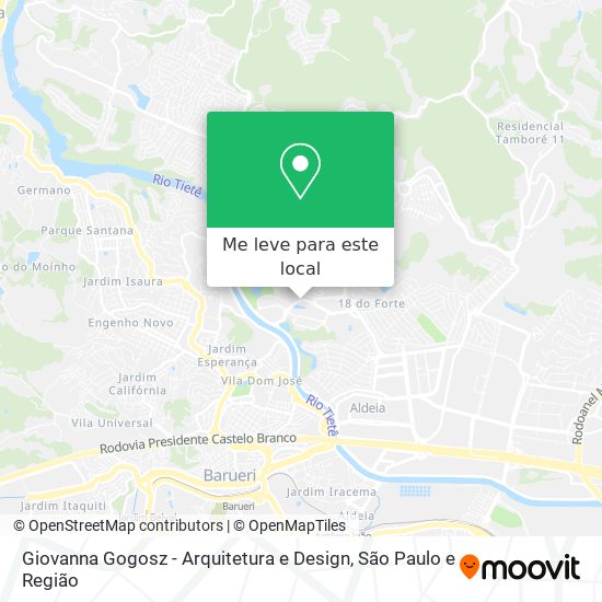 Giovanna Gogosz - Arquitetura e Design mapa