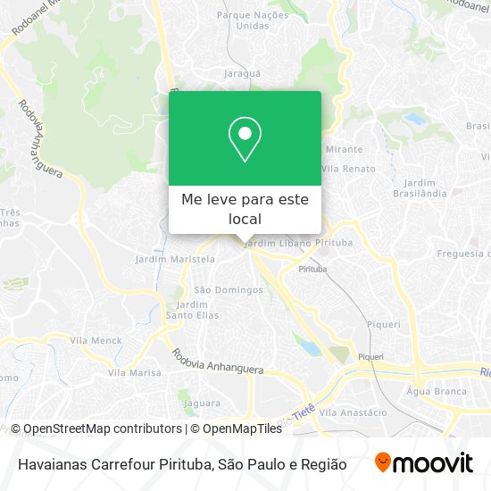 Havaianas Carrefour Pirituba mapa