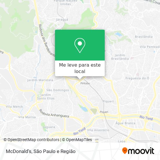 McDonald's mapa