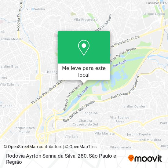 Rodovia Ayrton Senna da Silva, 280 mapa