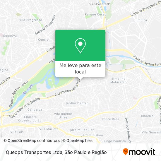 Queops Transportes Ltda mapa