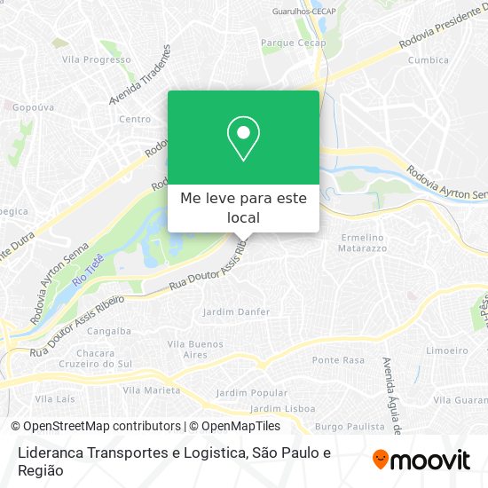 Lideranca Transportes e Logistica mapa