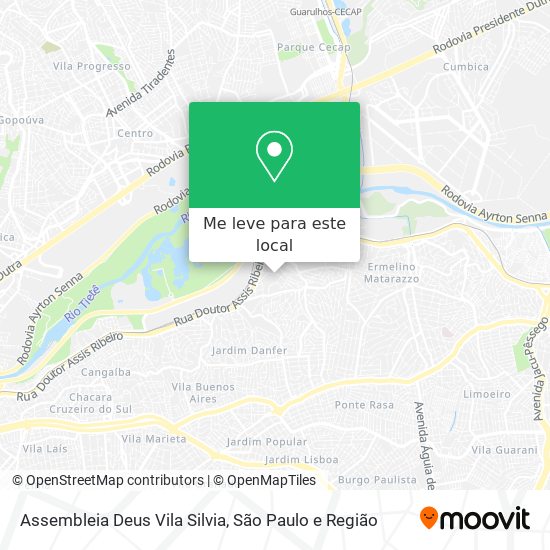 Assembleia Deus Vila Silvia mapa