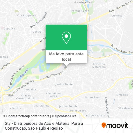 Sty - Distribuidora de Aco e Material Para a Construcao mapa