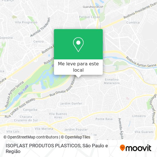 ISOPLAST PRODUTOS PLASTICOS mapa