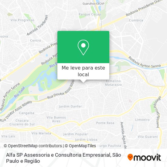 Alfa SP Assessoria e Consultoria Empresarial mapa