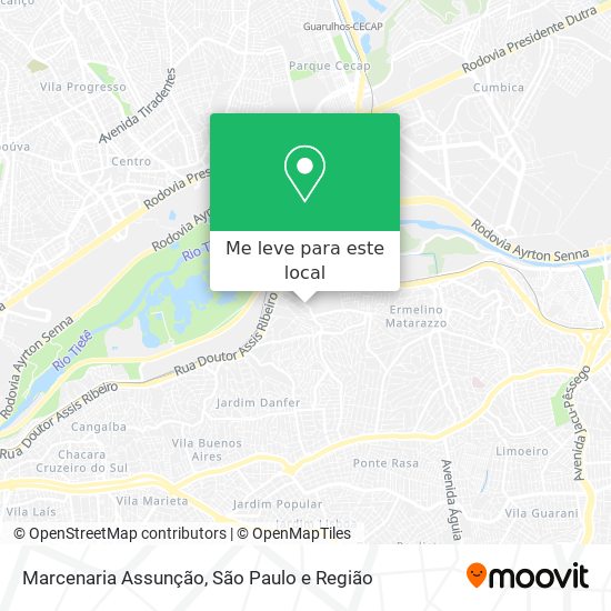 Marcenaria Assunção mapa