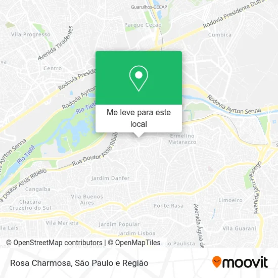 Rosa Charmosa mapa