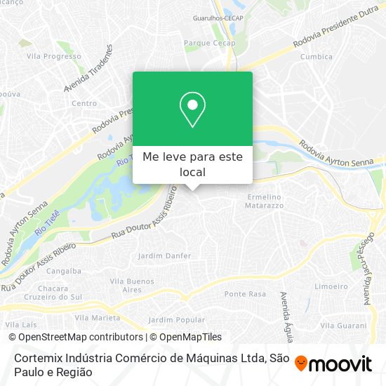 Cortemix Indústria Comércio de Máquinas Ltda mapa