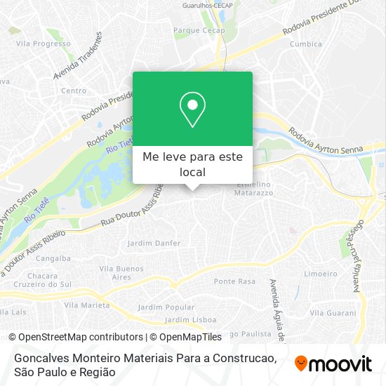 Goncalves Monteiro Materiais Para a Construcao mapa