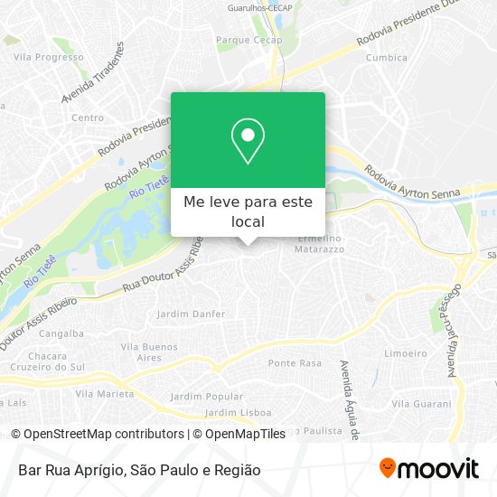 Bar Rua Aprígio mapa