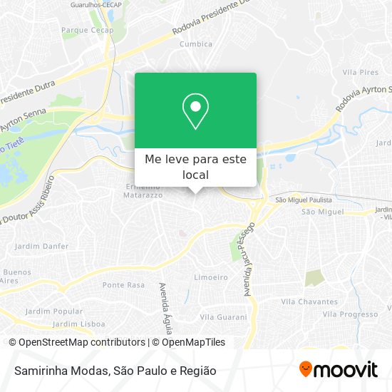 Samirinha Modas mapa