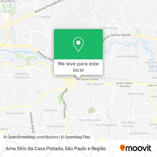 Ama Sítio da Casa Pintada mapa