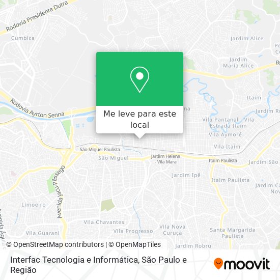 Interfac Tecnologia e Informática mapa