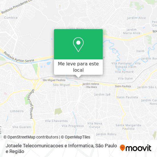 Jotaele Telecomunicacoes e Informatica mapa