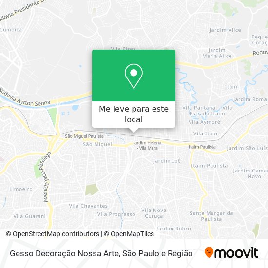 Gesso Decoração Nossa Arte mapa