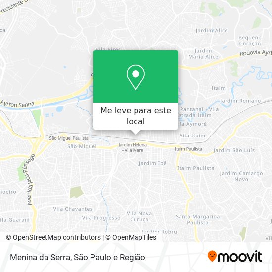 Menina da Serra mapa
