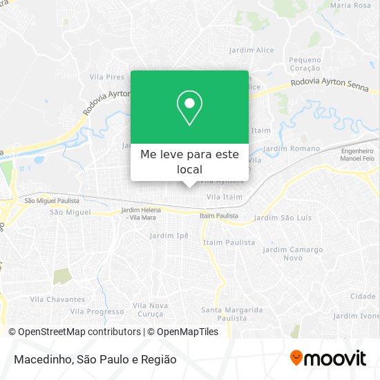 Macedinho mapa