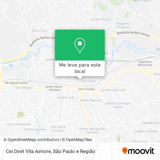 Cei Diret Vila Aimore mapa