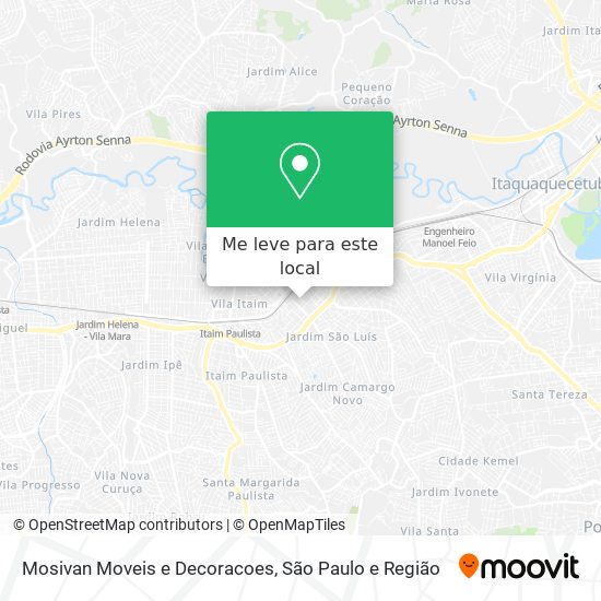 Mosivan Moveis e Decoracoes mapa