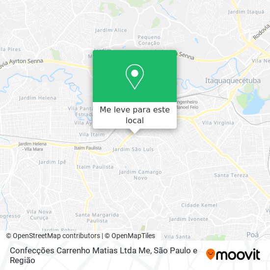 Confecções Carrenho Matias Ltda Me mapa