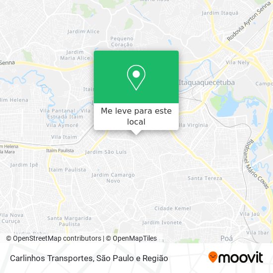 Carlinhos Transportes mapa