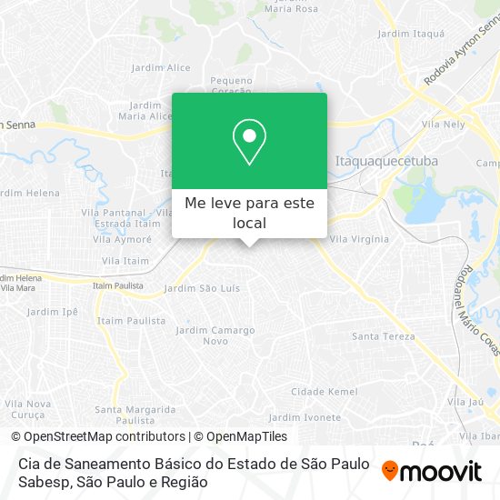 Cia de Saneamento Básico do Estado de São Paulo Sabesp mapa