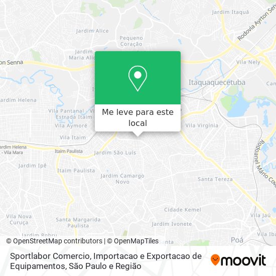 Sportlabor Comercio, Importacao e Exportacao de Equipamentos mapa