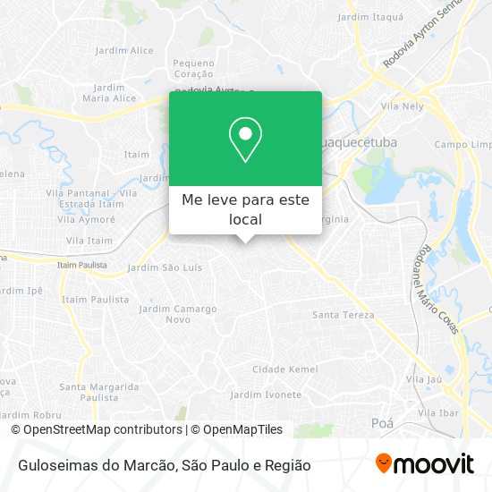 Guloseimas do Marcão mapa