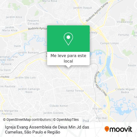 Igreja Evang Assembleia de Deus Min Jd das Camelias mapa