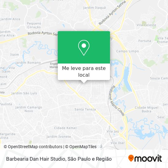 Barbearia Dan Hair Studio mapa