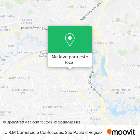 J.R.M Comercio e Confeccoes mapa