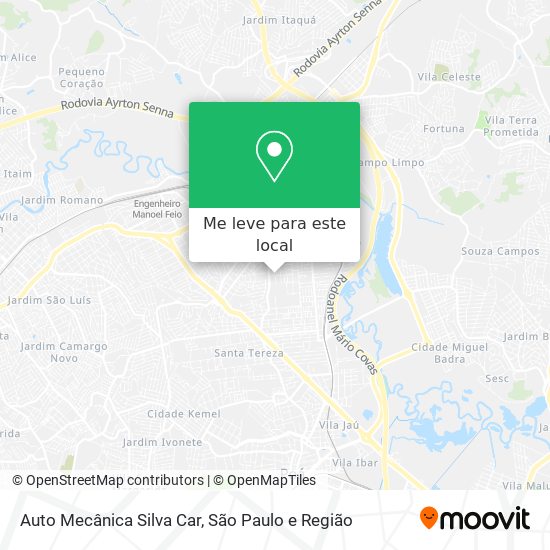 Auto Mecânica Silva Car mapa