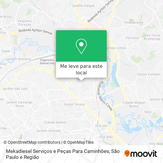 Mekadiesel Serviços e Peças Para Caminhões mapa