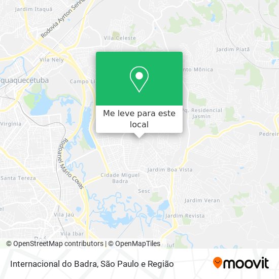 Internacional do Badra mapa