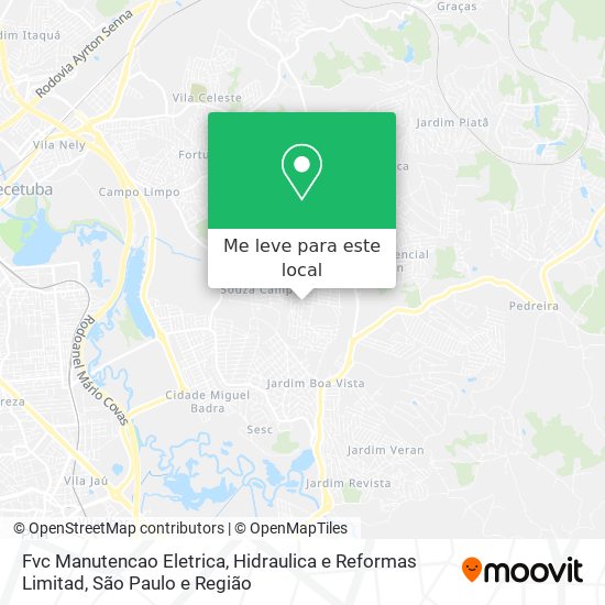 Fvc Manutencao Eletrica, Hidraulica e Reformas Limitad mapa
