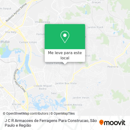 J C R Armacoes de Ferragens Para Construcao mapa