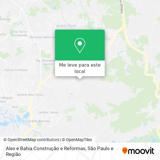 Alex e Bahia Construção e Reformas mapa