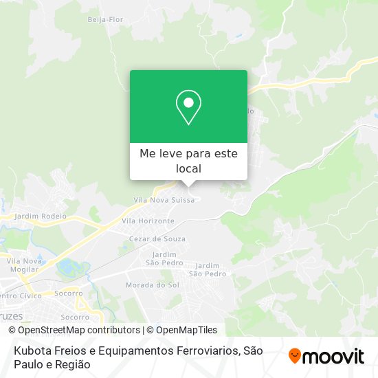 Kubota Freios e Equipamentos Ferroviarios mapa