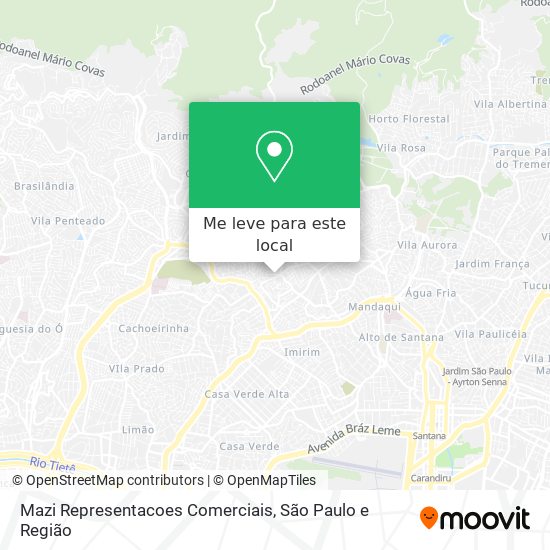 Mazi Representacoes Comerciais mapa