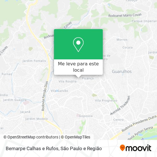 Bemarpe Calhas e Rufos mapa