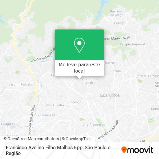 Francisco Avelino Filho Malhas Epp mapa