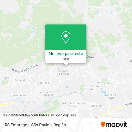 RS Empregos mapa