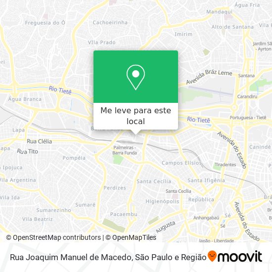 Rua Joaquim Manuel de Macedo mapa