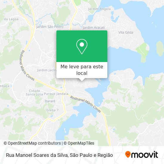 Rua Manoel Soares da Silva mapa