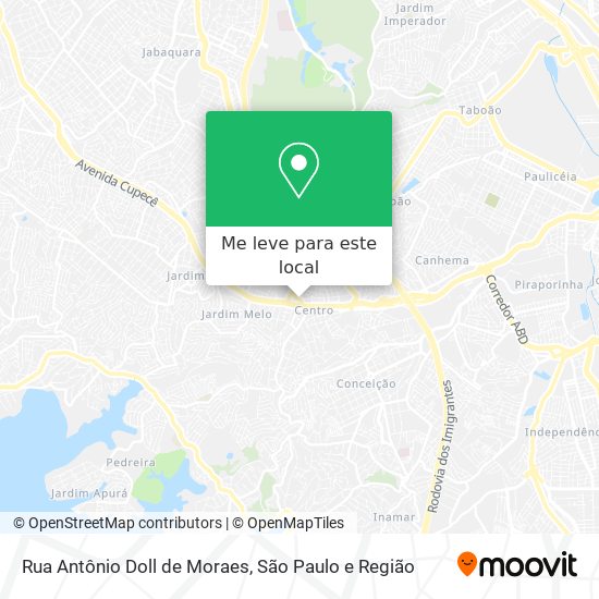 Rua Antônio Doll de Moraes mapa